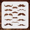 Mustache Stencil 6.5 x 6.5 Inch (M) - Mixed Media