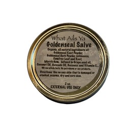 Goldenseal Salve with Myrrh gum - 2 oz tin," What Ails Ya"Unisex