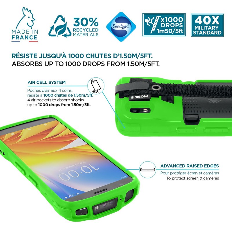 Mobilis Case for Zebra TC22 TC27 with Anti-Drop Hand Strap
