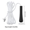 UYUYong 2Pcs Bathroom Light Pull Cord Black 5.8cm Pull Cord
