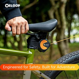 Eloop, Bicycle Towing Rope, Adult or Child Towing Leash, Retractable Bike Tow Rope Load Capacity 330 lbs/150kg