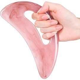 Gua Sha Tool With Handle，Resin Lymphatic Drainage Massager,Guasha Scraping Tool Body Sculpting Anti Cellulite Tools