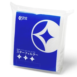 Star Filter Ventilation Fan Filter Replacement, 6 Pieces, Non-Flammable, High Rejection Rate Fiberglass Type, Thick [For 7.9 x 10.6 inches (200 x 270 mm) Frames] Range Hood Filter Cover