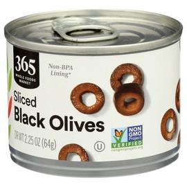365 by Whole Foods Market, Olives Black Sliced, 2.25 Ounce