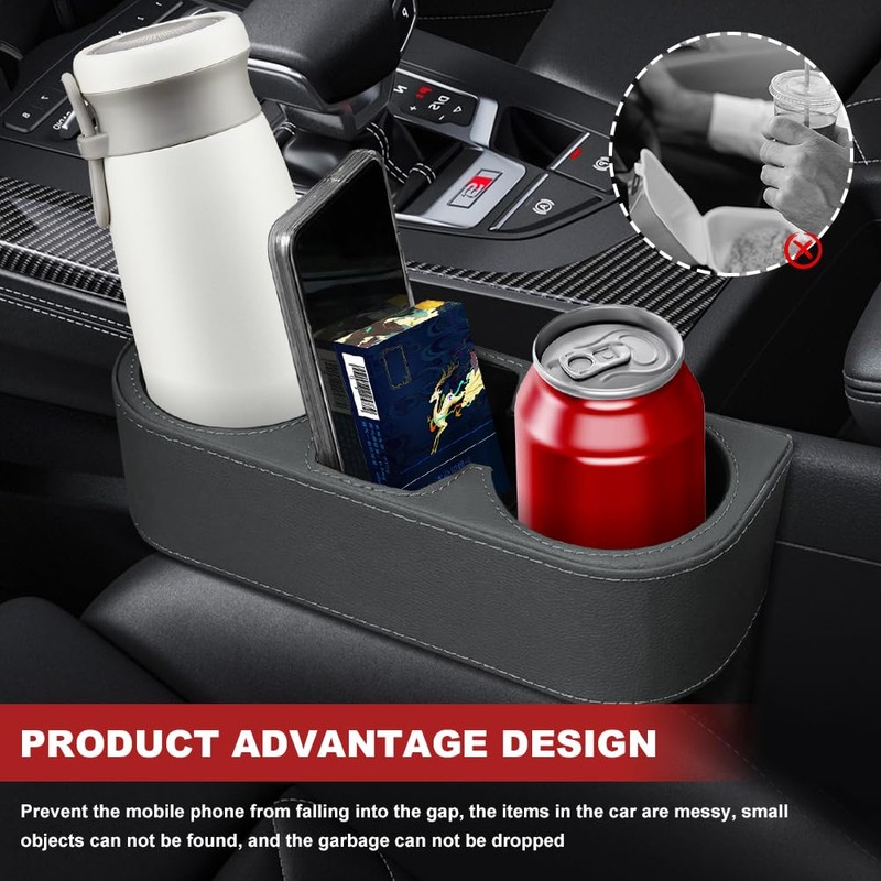 Lyxheth Car Gap Cup Holder, Car Seat Storage Box, Multifunctional