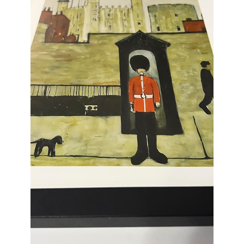 Greetingles Lowry-Style Framed Print. Beautiful Black Ash Frame (Lowry, PT