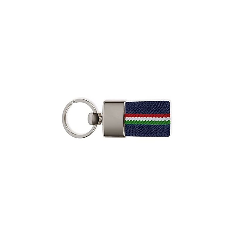 Italian Flag Keyring Keyring Canvas Italy Flag (Blue and White),