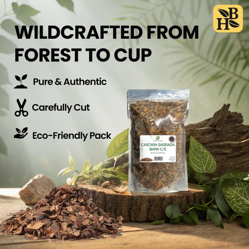 Herb To Body Cascara Sagrada Bark Cut & Sifted –