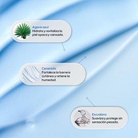KIERO - Crema Hidratante Facial con Ceramidas, Agave Azul y Escualano - Hidratante Facial Coreana para Piel Grasa, Mixta y Seca - Crema Humectante, Barrera Cutánea, Vegana 50 g