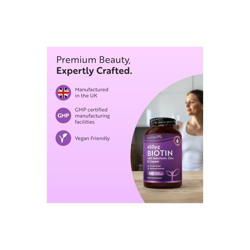 Nutravita Biotin with Zinc, Selenium & Copper - 365 Vegan
