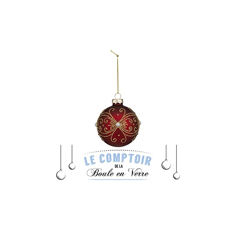 FEERIC LIGHTS & CHRISTMAS - Glass Christmas Bauble 70 mm