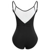 IBAKOM Women Teen Girl Ballet Leotards Sleeveless Ruched Adult Gymnastics