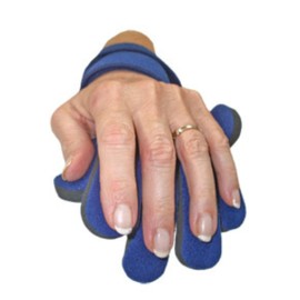 Comfy Splints Comfyprene Hand Separate Finger Orthosis – Right, Navy – Soft, Adjustable Splint for Finger and Hand Alignment – HSF-101-CP-A-DB-RT