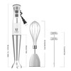 Immersion Hand Blender, UTALENT 3-in-1 8-Speed Stick Blender with Milk