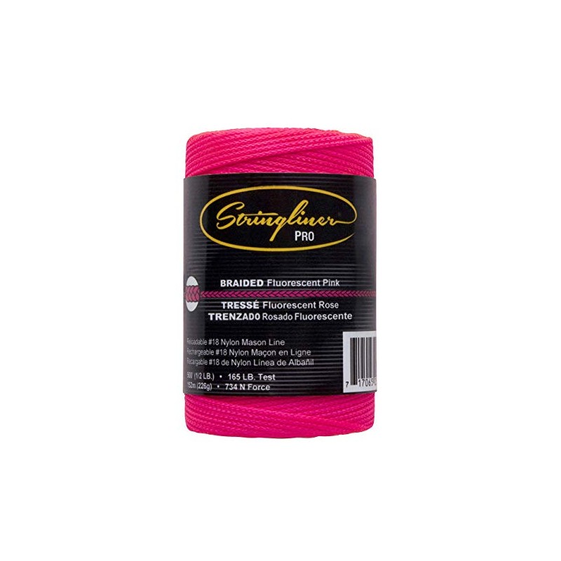 Stringliner Braided Mason Line Replacement Roll Contractor Pack 500' -