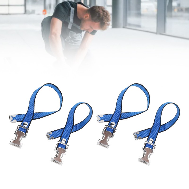 4Pcs Drywall Stilts Straps Flexible Nylon Aluminum Alloy Buckle Adjustable