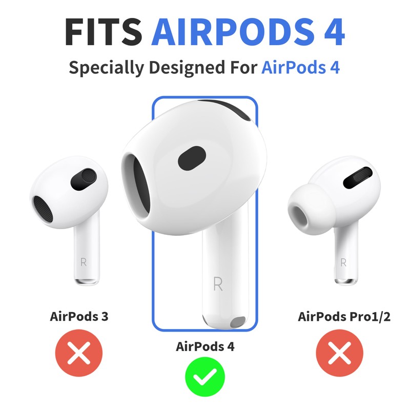 DamonLight 4 Pairs Ear Hooks for AirPods 4th Generation [Added