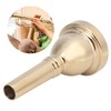 Nunafey Tenor Horn Mouthpiece 1/2" Horn Mouthpiece for Trombone Golden