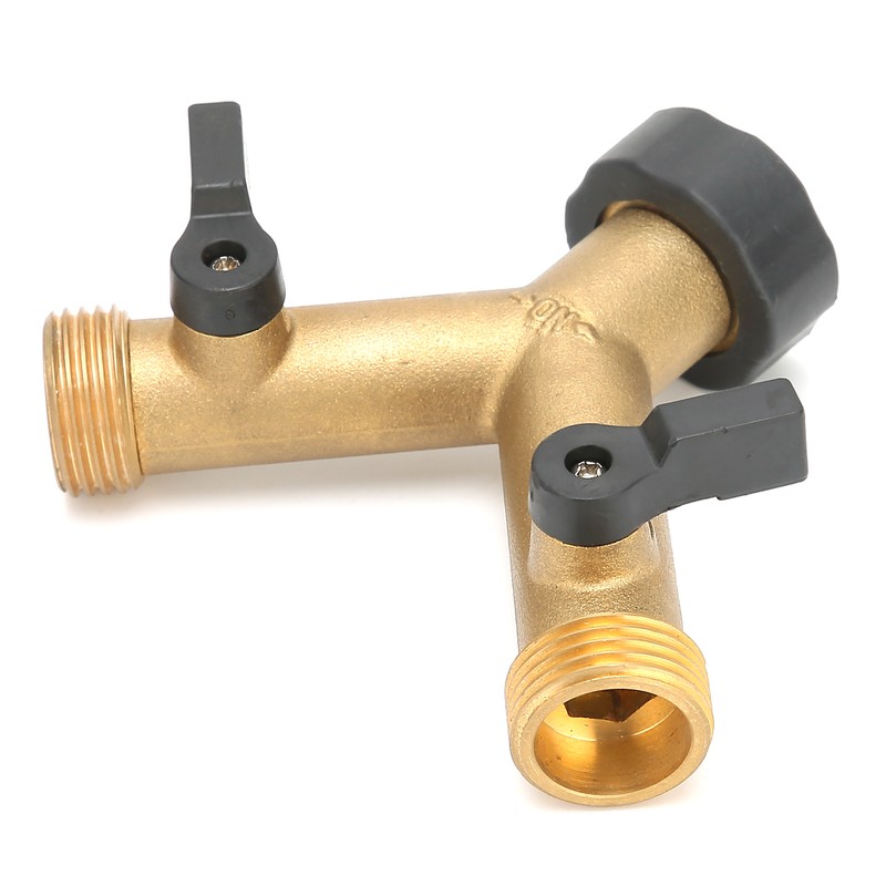 G3/4 Female Thread Connector Brass Ball Valve Hose 3‑Way Connector