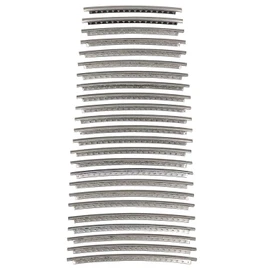 HOSCO HFS-M2-P24 Stainless Steel Fret, Medium Jumbo Crown, 24 Pieces, Tang Cut Specifications