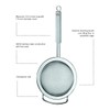 Rösle Stainless Steel Round Handle Kitchen Strainer, Fine Mesh, 7.9