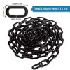 AKOLAFE 5/16 Black Chain Link 13.1ft Heavy Duty Chain Grade