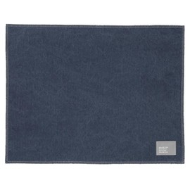 Quarter Report Washable Fabric Placemat No. 8 Canvas Placemat Age Navy 100% Cotton Vintage Processing [Made in Japan]