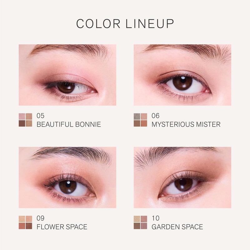 Three Eye Color Star Gauge Eye Shadow Wood Quad, 0.2