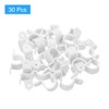 sourcing map 30Pcs PVC Pipe Straps, 16mm(5/8") Plastic Conduit Strap