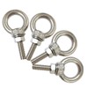 CHHGGNN 304 Stainless Steel Eye Bolt, 4 PCS M8 Heavy