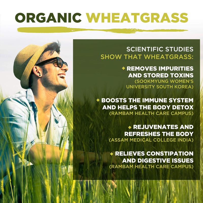 MySuperfoods Organic Wheatgrass Powder 200g, High Chlorophyll Content