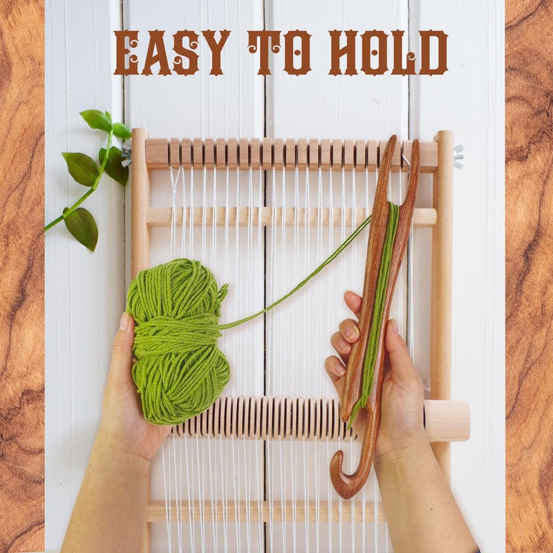 Savina 11.8in Wooden Weaving Shuttle - Handcrafted Loom Sticks for
