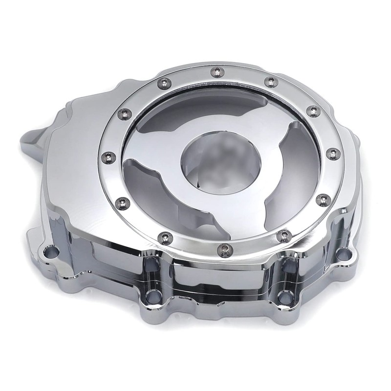 HTTMT- Chrome Clear Left Engine Stator Crankcase Cover Guard Compatible