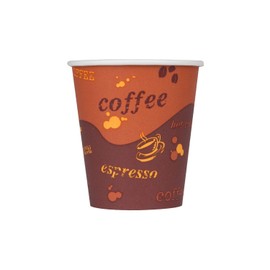 Karat C-K510 10 oz Paper Hot Cup (90mm Diameter), Stock Print (Case of 1000)
