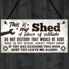 RED OCEAN Garden Shed Garage Man Cave Sign Hanging Wall
