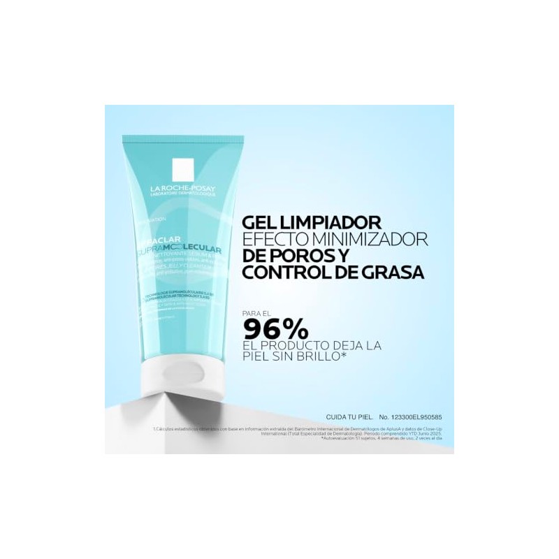 La Roche-Posay Effaclar Supramolecular Gel Limpiador para Piel Grasa 200ml