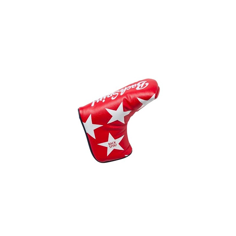 BACK SPIN! Star Pattern Putter Club Headcover Back Spin (Red