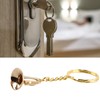 Brass Tuba Key Chain Miniature Golden Musical Instrument Key Chains
