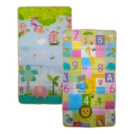 Tapete De Bebé Gateo Multiusos Espuma Juegos Seguridad Amarillo Letras Y Números