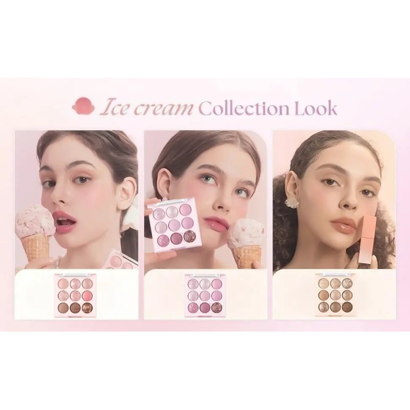 Paleta De Sombras Helado Nueva De 9 Colores