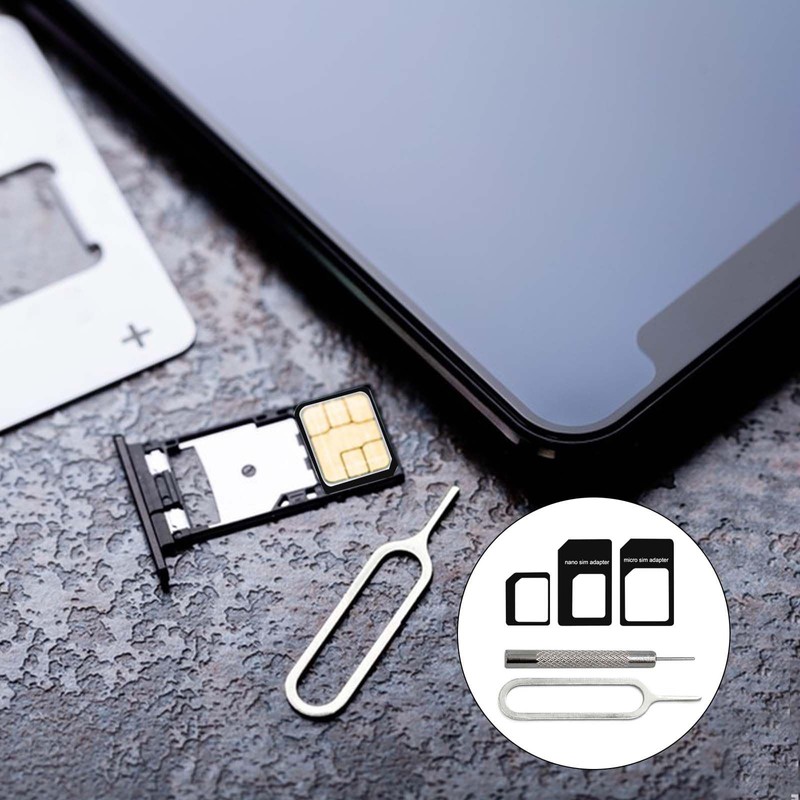 16 Pcs 4 in 1 SIM Card Adapter with Removal