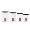 Tupperware One Touch Reminder Canisters 4 Canister Food Storage Set,