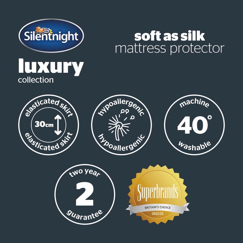 Silentnight Soft as Silk Mattress Protector Single Bed - Luxury