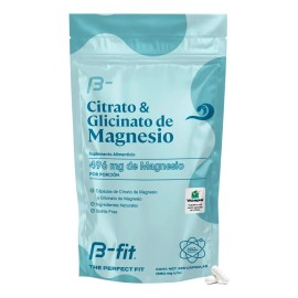 B-fit Citrato Y Glicinato De Magnesio 220 Caps Mag Complex 55 Porciones                                                                               