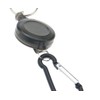 AKORD 2 x Black Retractable Key Chain Badge Reel Recoil