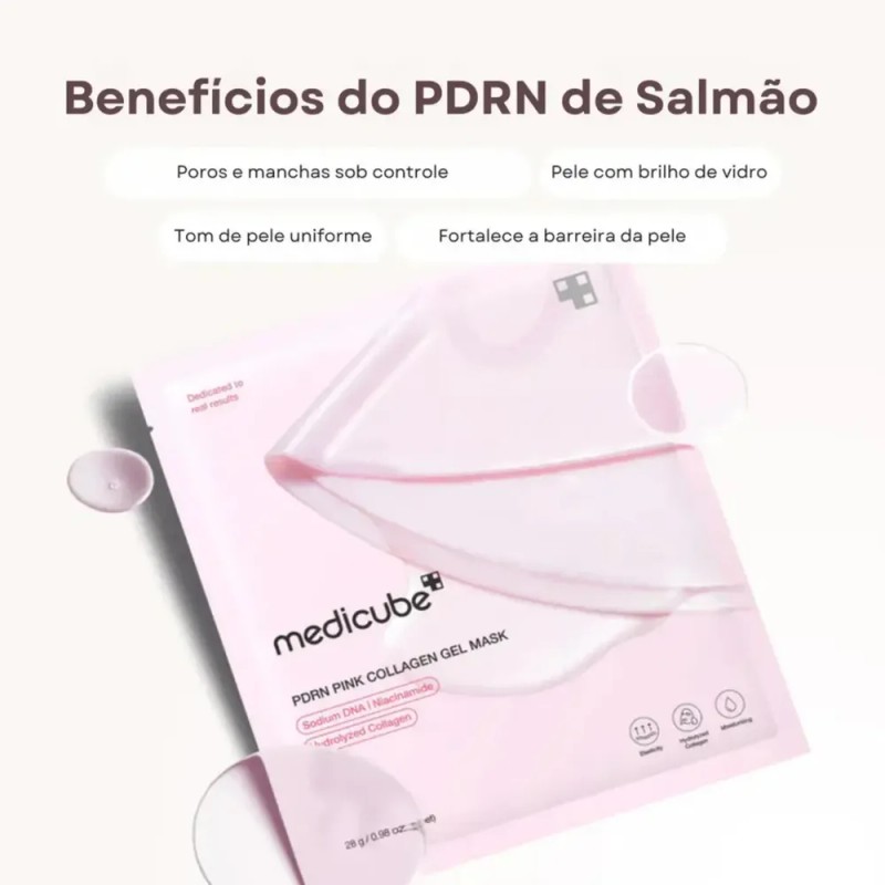 Máscaras Medicube Pdrn Pink Collagen Gel 4 unidades de 28g