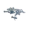TOP-VIGOR 10Pcs Wing Nut & Bolt, M8*30mm Butterfly Wing Screws,