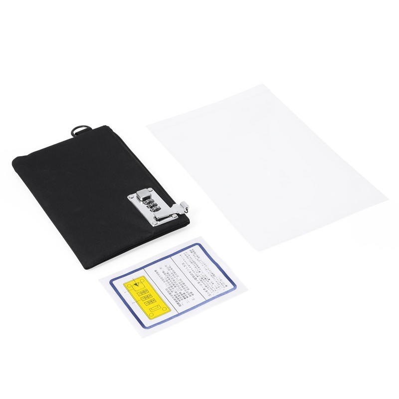 Brifit Lockable Money Bag, Portable Waterproof Documents Bag with 3