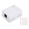 Akozon 2-Pack RJ45 Mount Box, Single Port Cat6 Network Junction