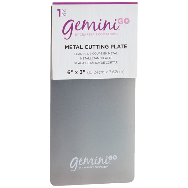 Gemini Go Accessories Metal Cutting Plate, 3 x 6-Inch, Silver, 1 Count (Pack of 1)